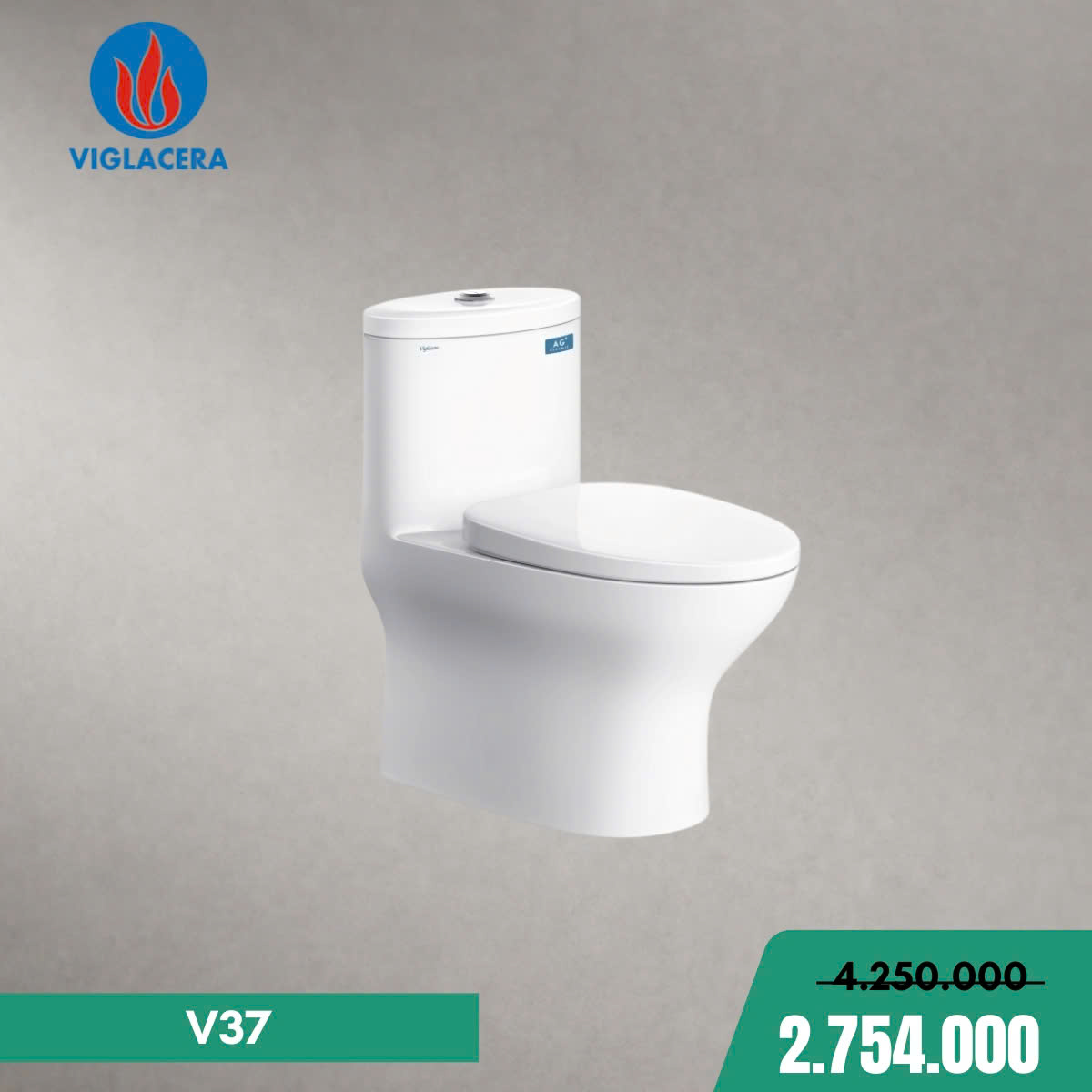 Bàn cầu một khối Viglacera V811