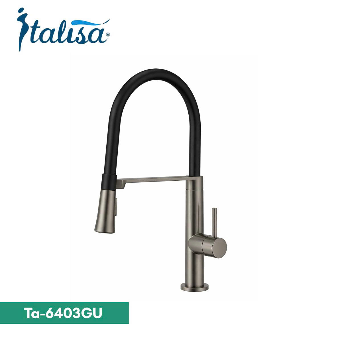 Vòi Rửa Bát Dây Rút Nóng Lạnh Italisa TA-6403GU
