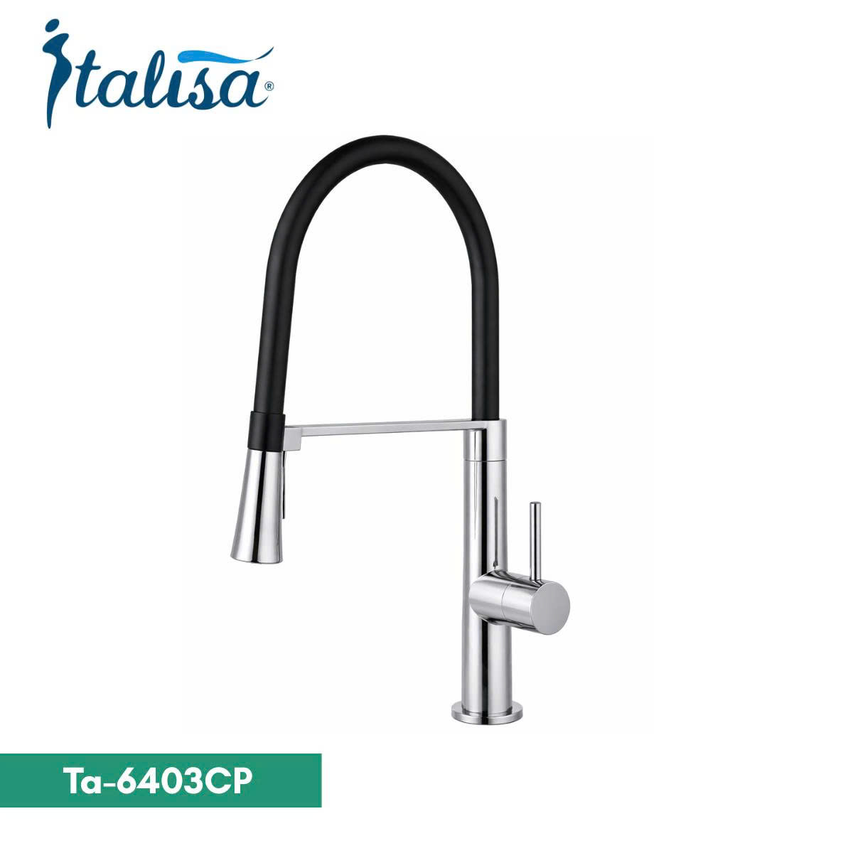 Vòi Rửa Bát Dây Rút Nóng Lạnh Italisa TA-6403CP