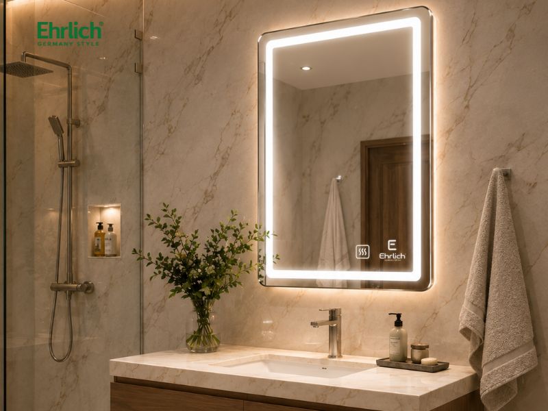 Gương led phôi bỉ có sấy led-6070s 1