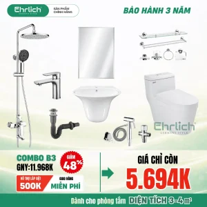 Combo thiết bị vệ sinh EHR-B3
