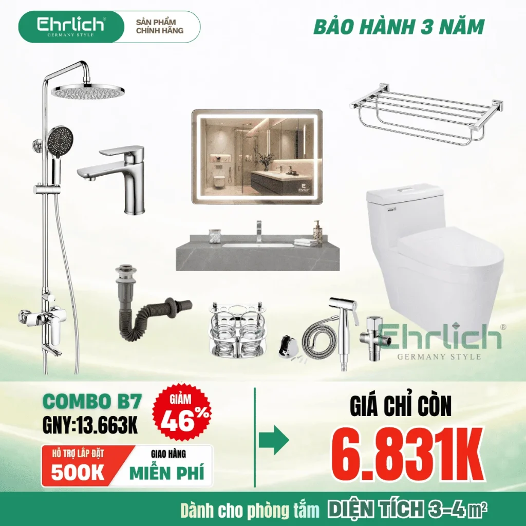 Combo thiết bị vệ sinh EHR-B7