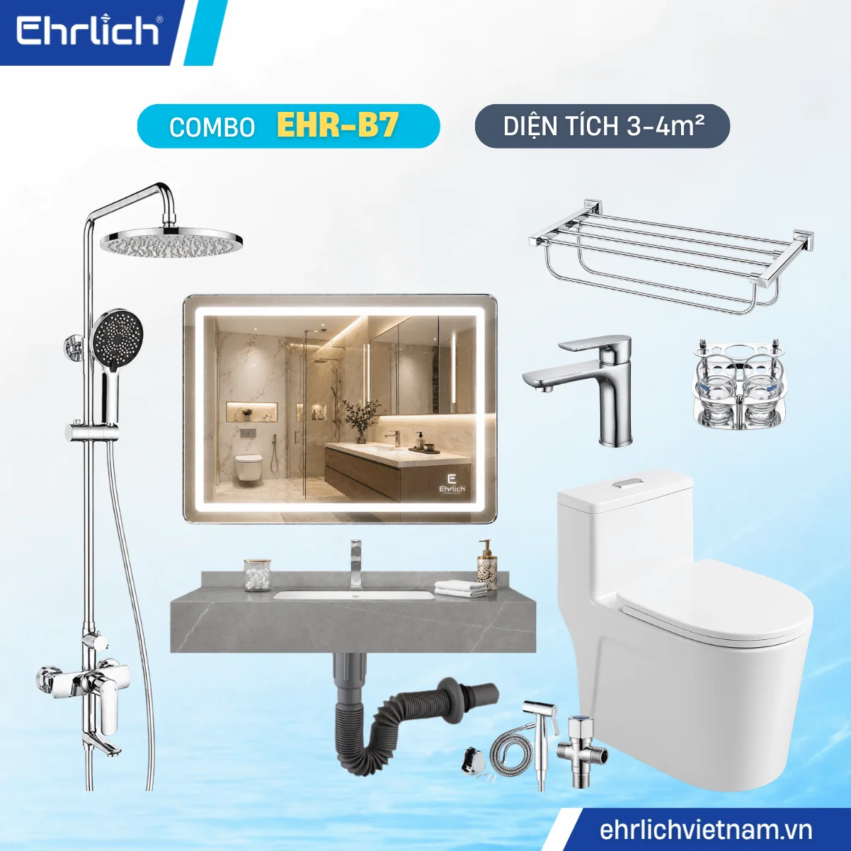 Combo Phòng Tắm EHR-B7