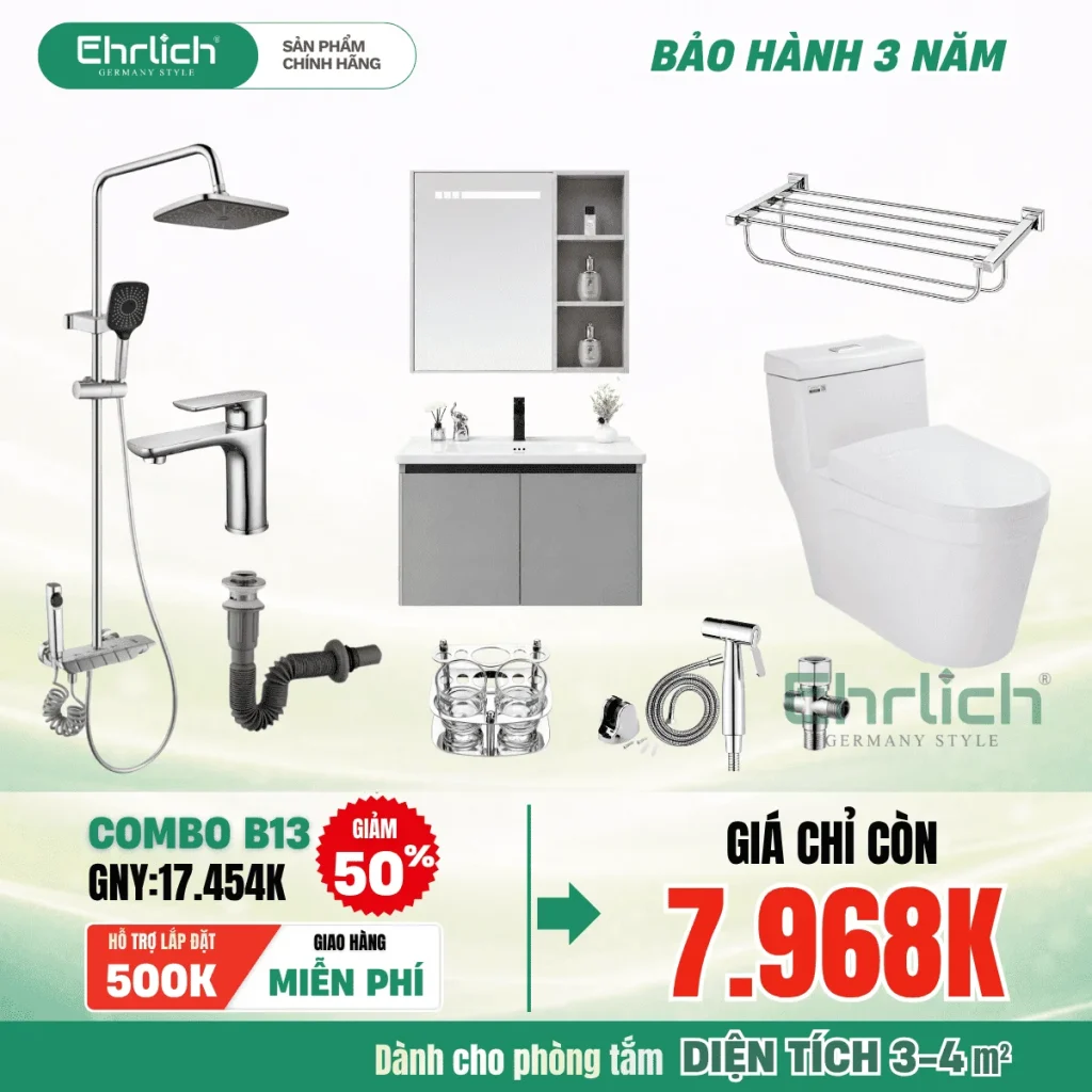 Combo thiết bị vệ sinh EHR-B13