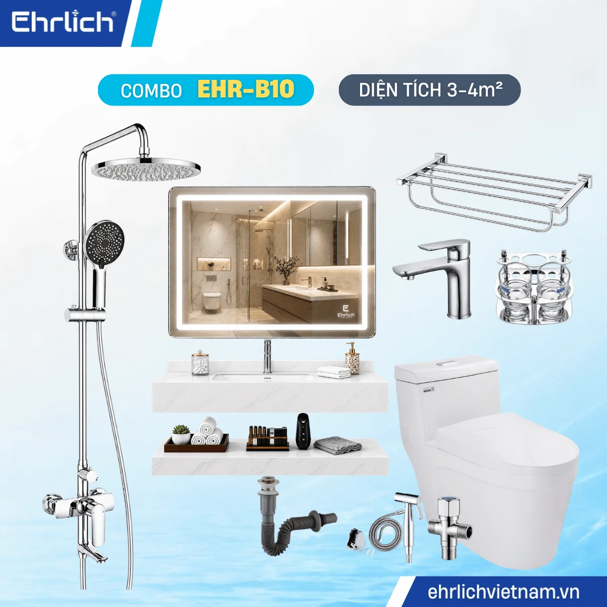 Combo Phòng Tắm EHR-B10