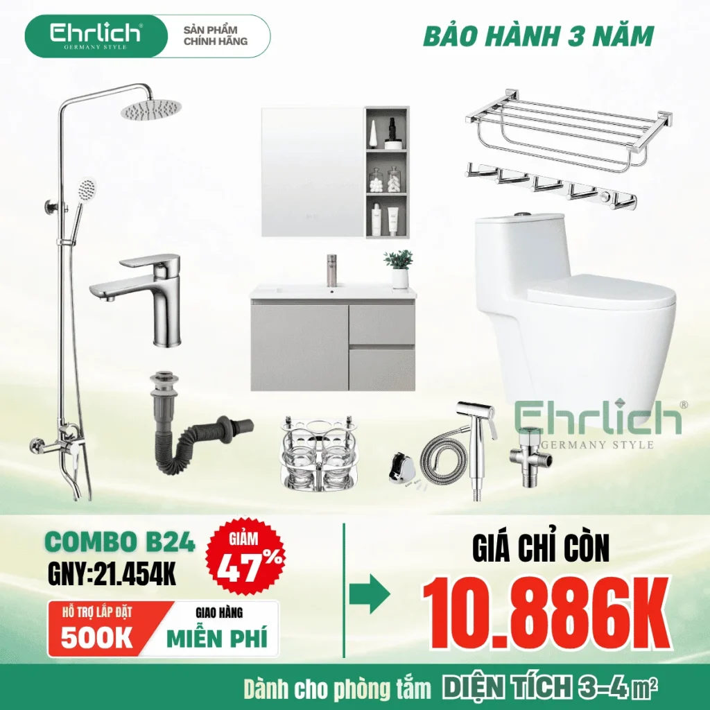 Combo thiết bị vệ sinh B24