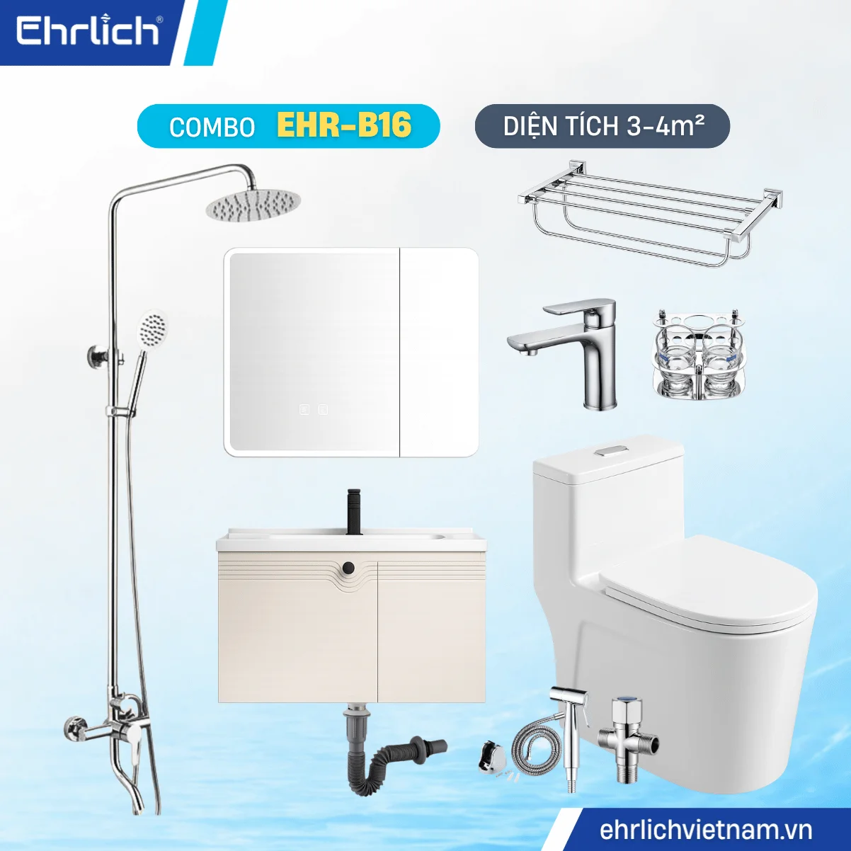 Combo Phòng Tắm EHR-B16
