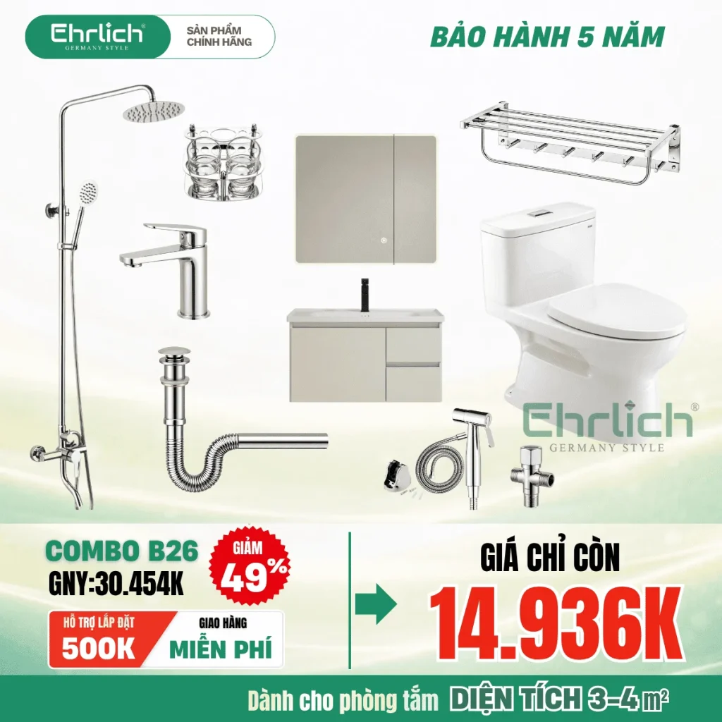 Combo thiết bị vệ sinh EHR-B26