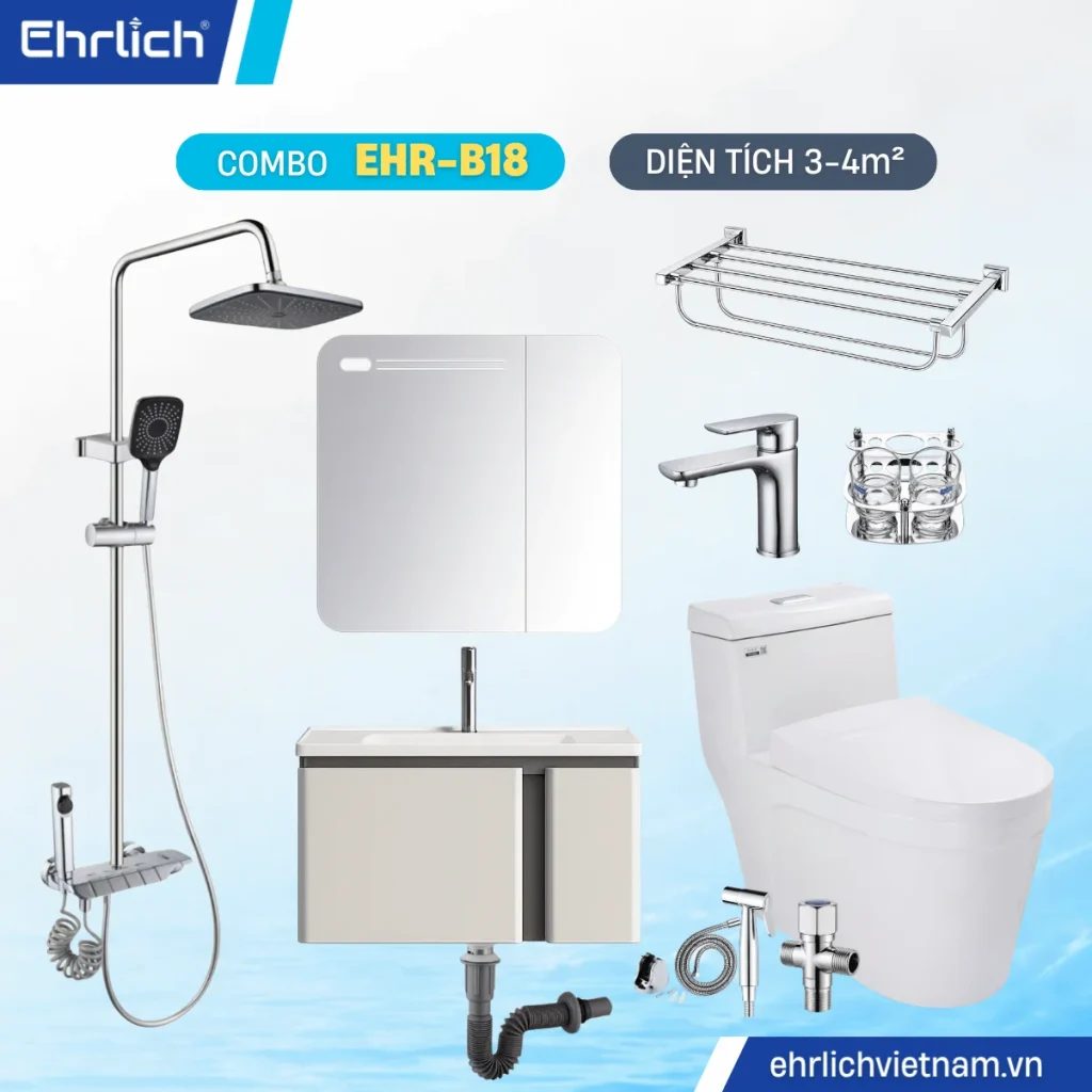 Combo thiết bị vệ sinh EHR-B18