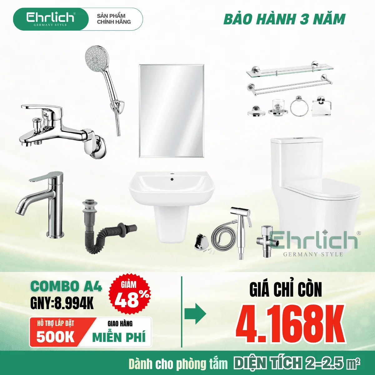Combo Phòng Tắm EHR-A4