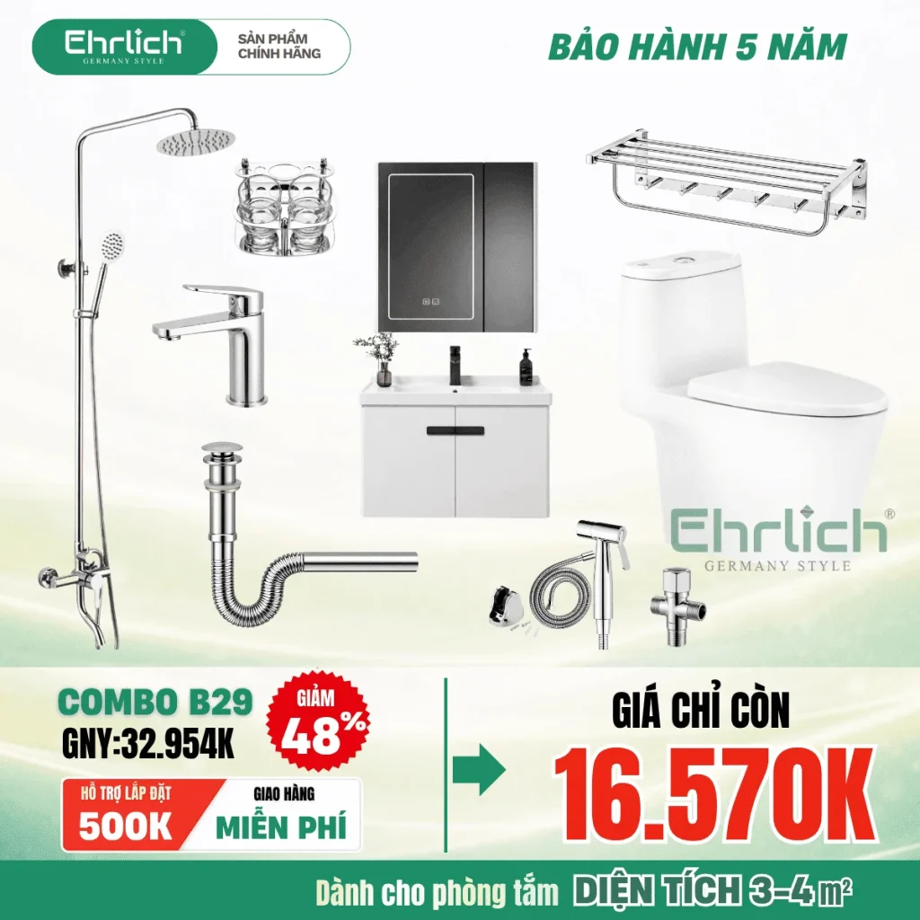Combo thiết bị vệ sinh EHR-B29