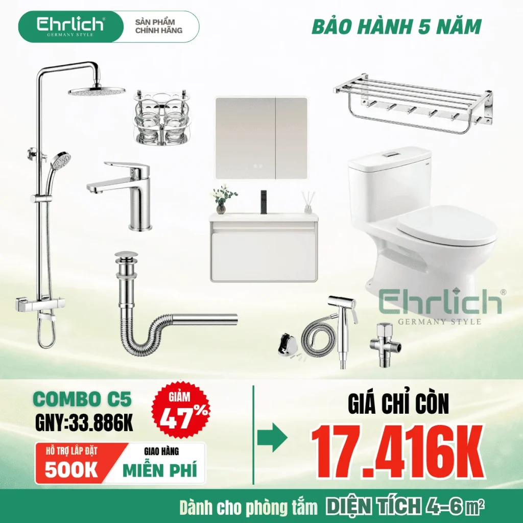 Combo thiết bị vệ sinh EHR-C5