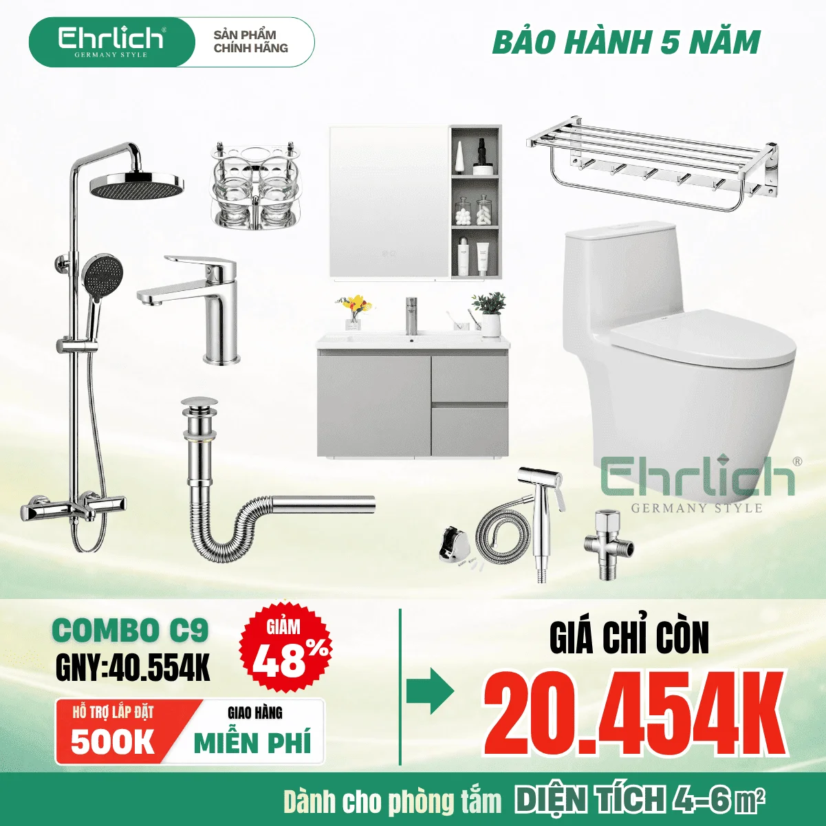 Combo Phòng Tắm EHR-C9