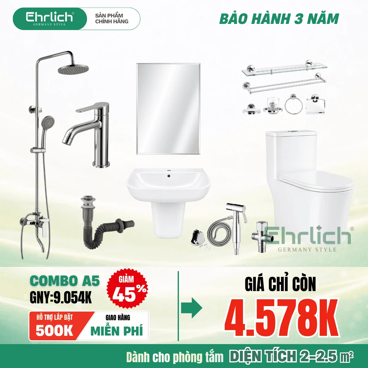 Combo Phòng Tắm EHR-A5