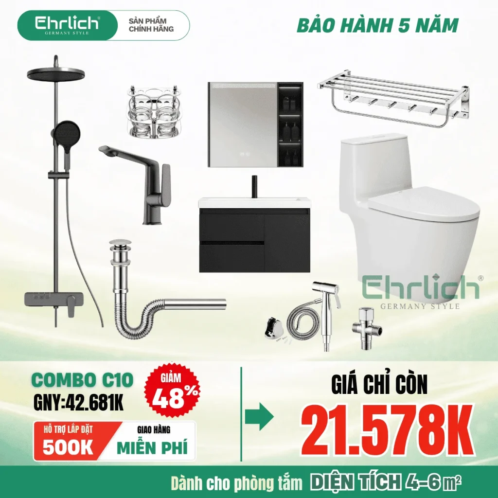 Combo thiết bị vệ sinh EHR-C10