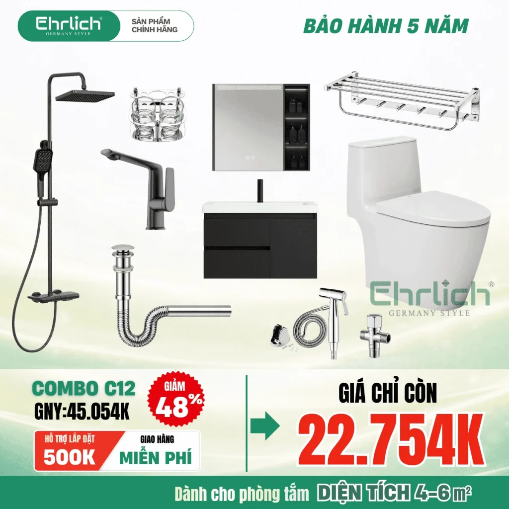 Combo thiết bị vệ sinh EHR-C12