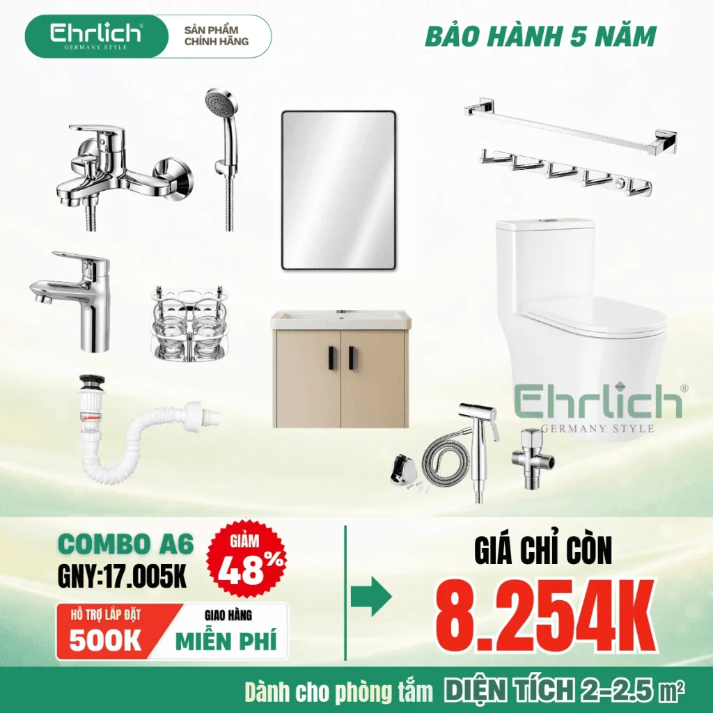 Combo thiết bị vệ sinh EHR-A6