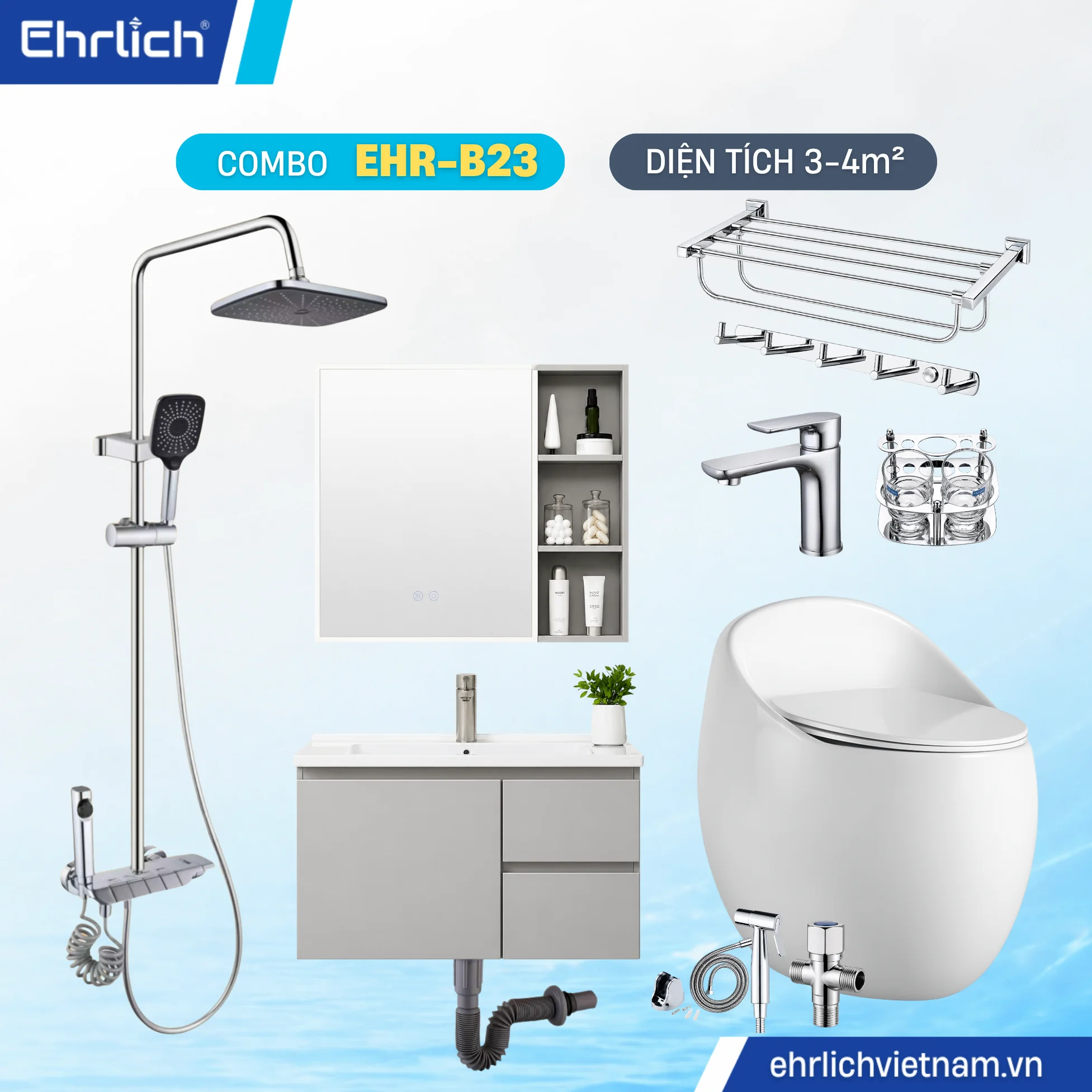 Combo Phòng Tắm EHR-B23