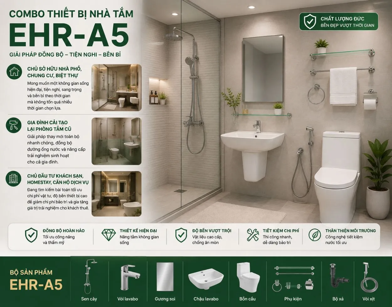 Combo thiết bị vệ sinh EHR-A5 (1)