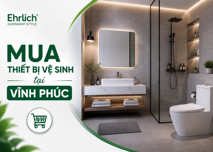 Mua thiết bị vệ sinh tại Vĩnh Phúc ở đâu giá tốt, bảo hành lâu dài