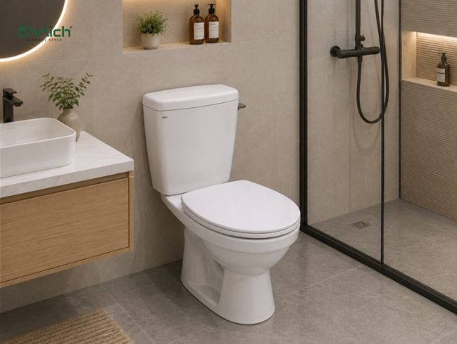 Bồn cầu INAX C-117VA 2 khối xả gạt