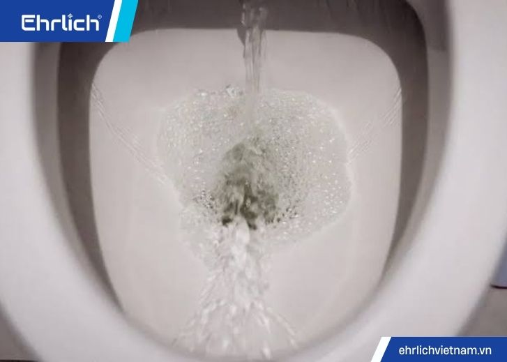 Bồn cầu xả nước yếu