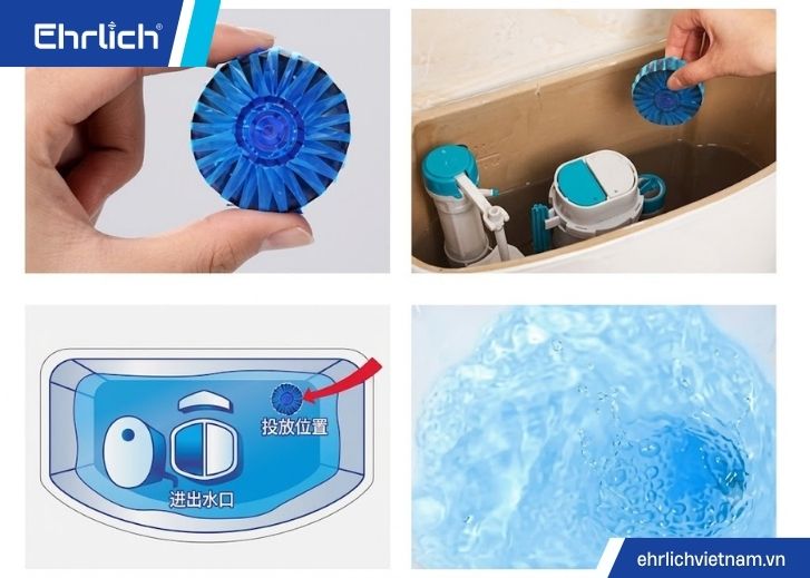 Cách dùng viên thả bồn cầu (1)