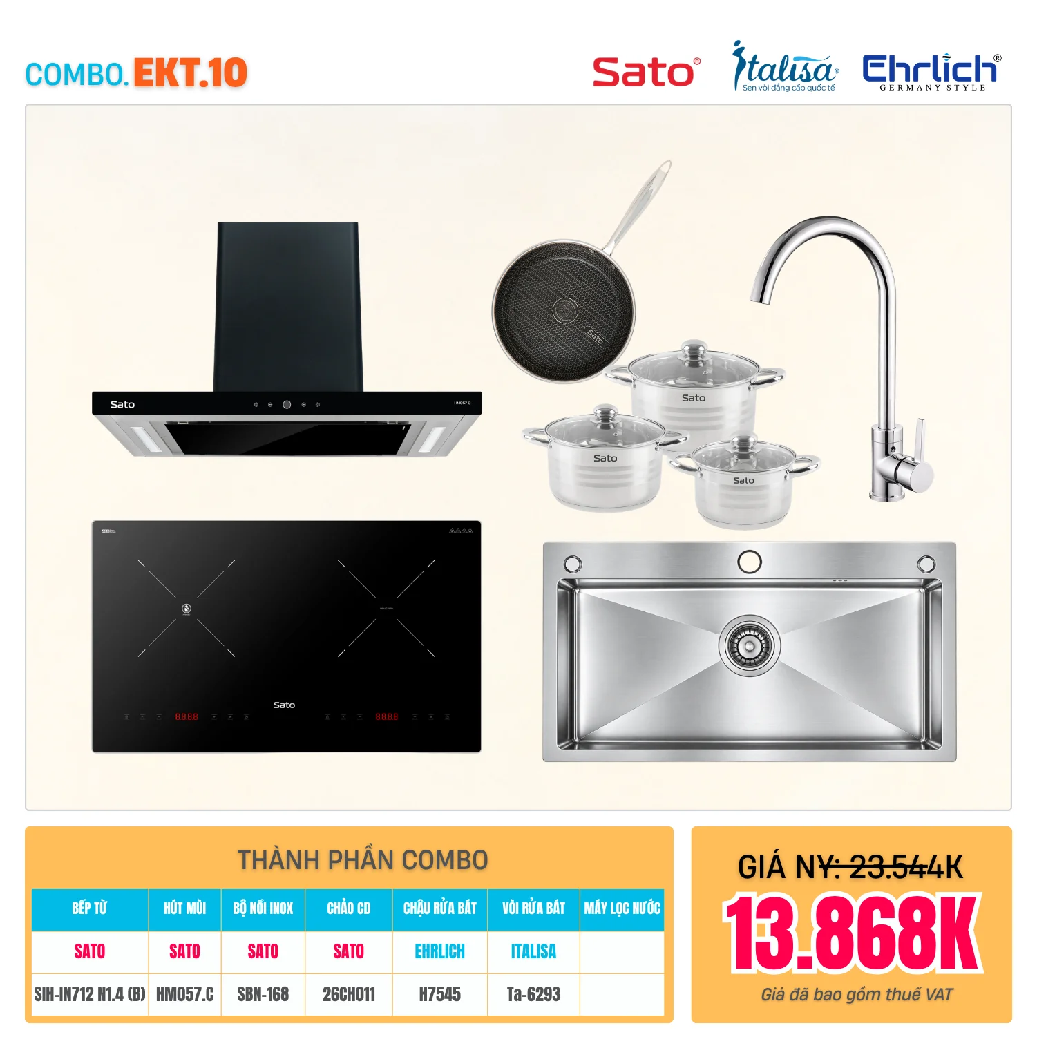Combo Bếp EKT-10