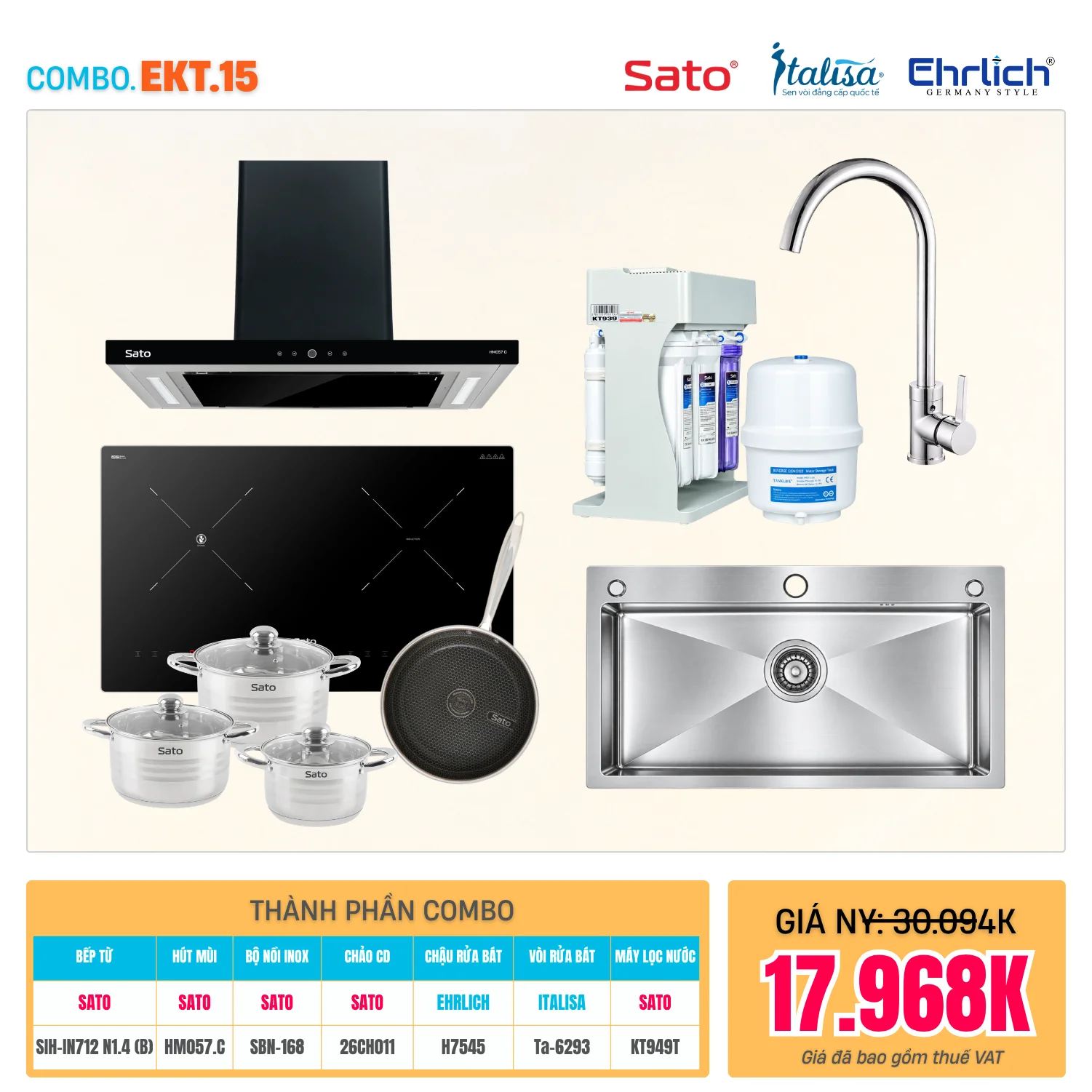 Combo Bếp EKT-15