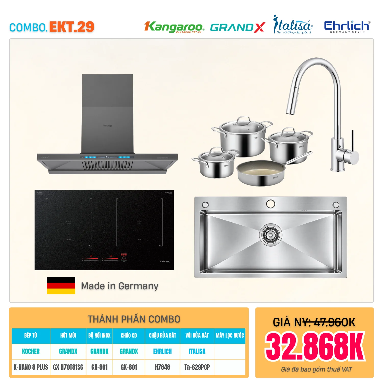 Combo Bếp EKT-29