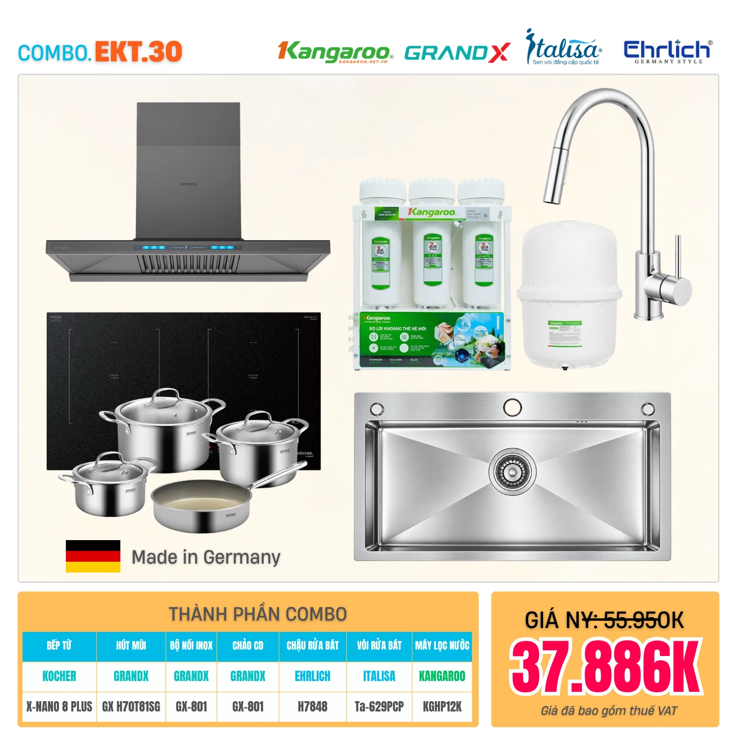 Combo Bếp EKT-30