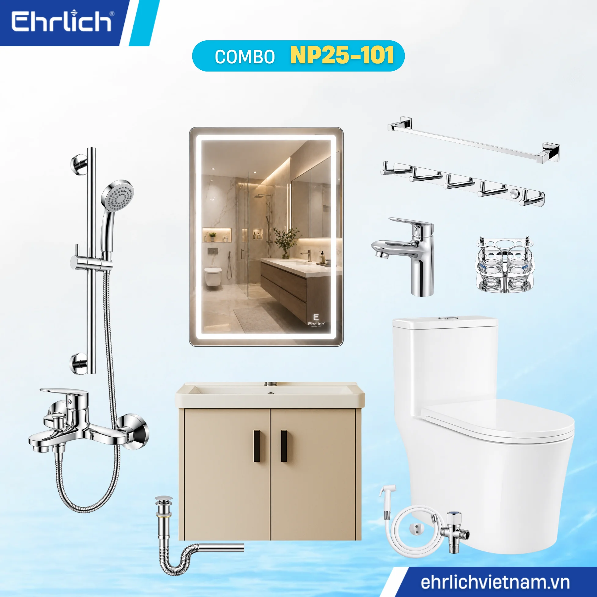 Combo Phòng Tắm EHR-NP25-101