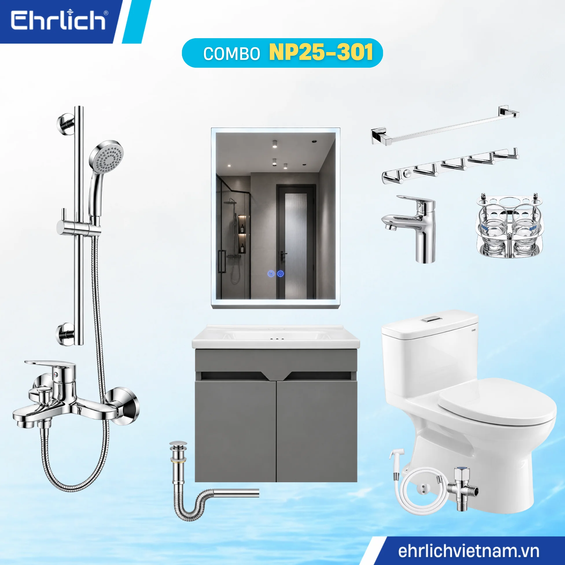 Combo Phòng Tắm EHR-NP25-301