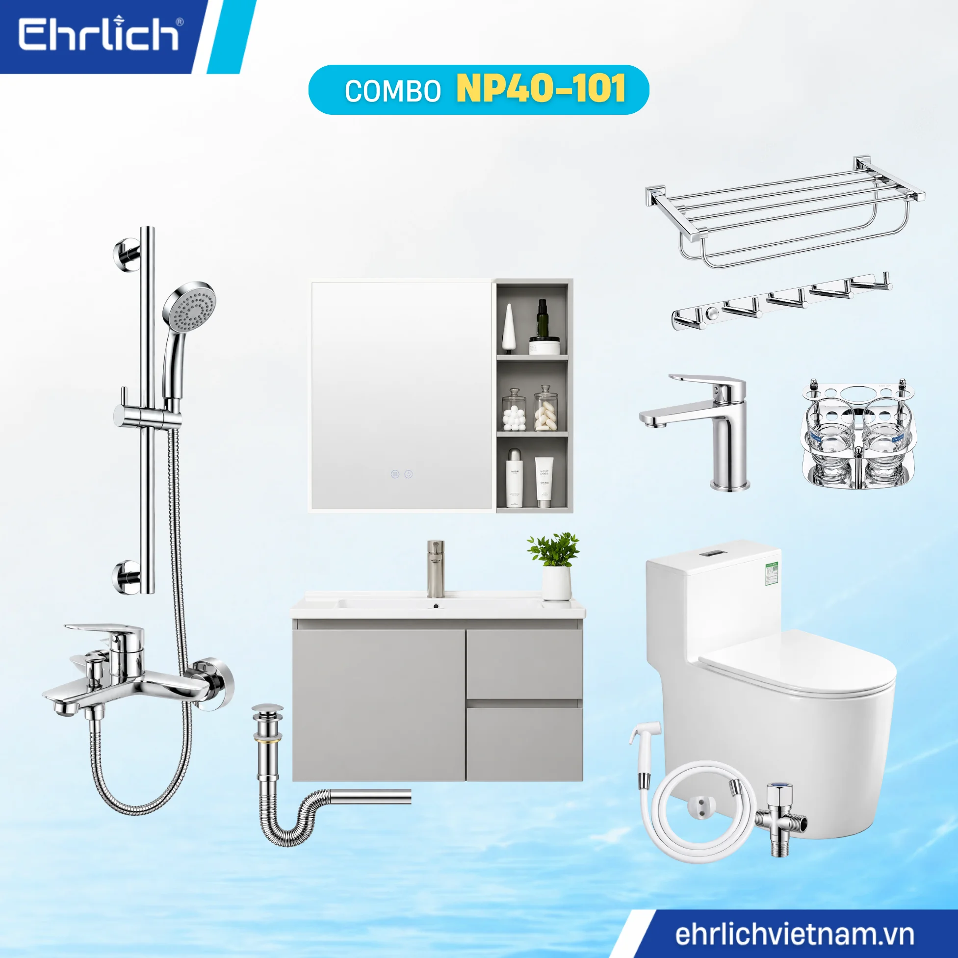 Combo Phòng Tắm EHR-NP40-101