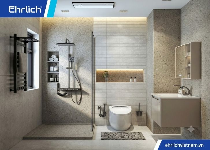 Mẫu phòng tắm đẹp cho nhà phố