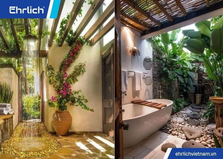 Mẫu phòng tắm đẹp gần thiên nhiên