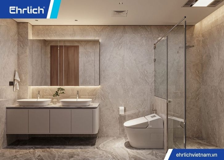 Mẫu phòng tắm đẹp 4m - 6m2
