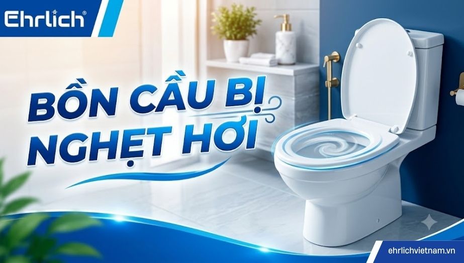 Cách xử lý bồn cầu bị nghẹt hơi hiệu quả không cần đục phá