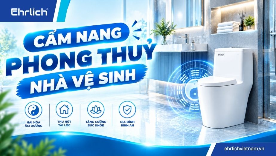 Cẩm nang phong thủy nhà vệ sinh toàn diện: nguyên tắc, đại kỵ và cách hoá giải