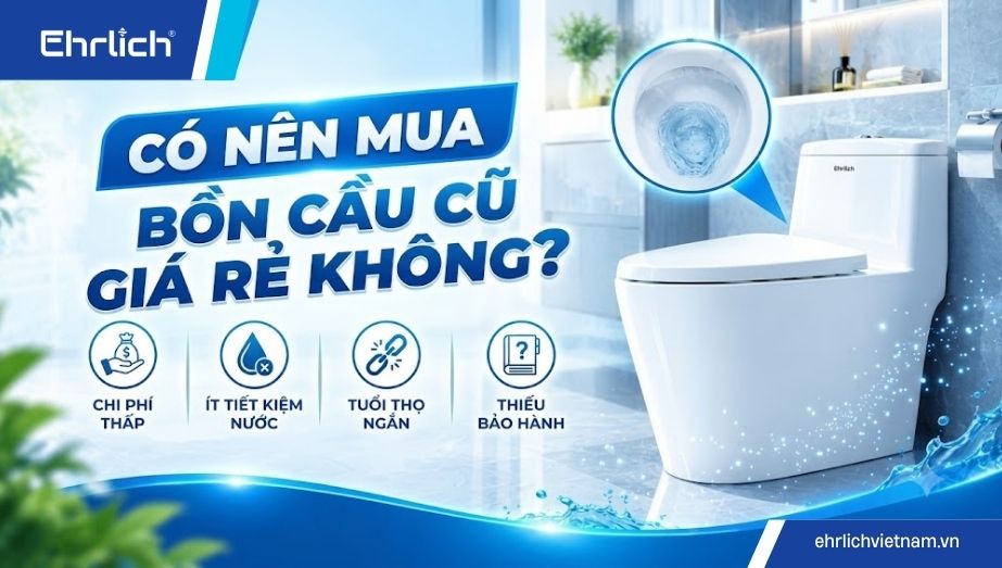 Bồn cầu cũ: Có nên mua và cách xử lý khi thay mới