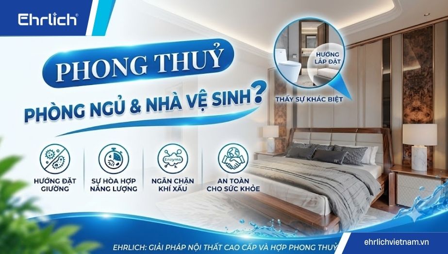 Phong thuỷ phòng ngủ và nhà vệ sinh: Đặt đâu cho đúng, hoá giải sao cho hiệu quả