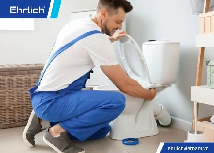Nút thắt kỹ thuật khi chuyển từ bồn cầu xổm sang bồn cầu bệt