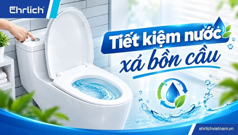 Tuyệt chiêu tiết kiệm nước xả bồn cầu hiệu quả, dễ làm, tránh lãng phí