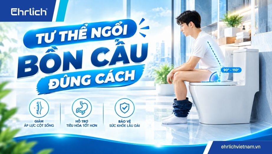 Tư thế bồn cầu đúng cách như thế nào khoa học, tốt cho sức khoẻ? Tư thế bồn cầu đúng cách như thế nào khoa học, tốt cho sức khoẻ?