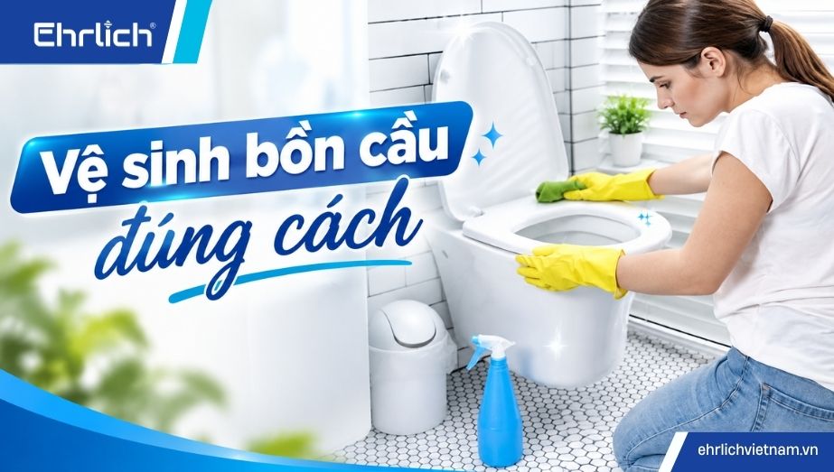 Tuyệt chiêu vệ sinh bồn cầu đúng cách, an toàn, dễ thực hiện tại nhà