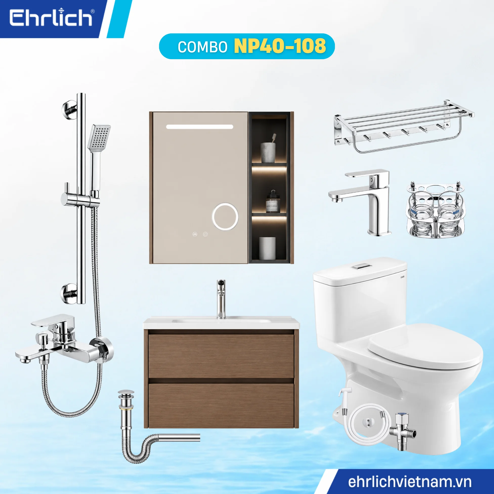 Combo Phòng Tắm EHR-NP40-108