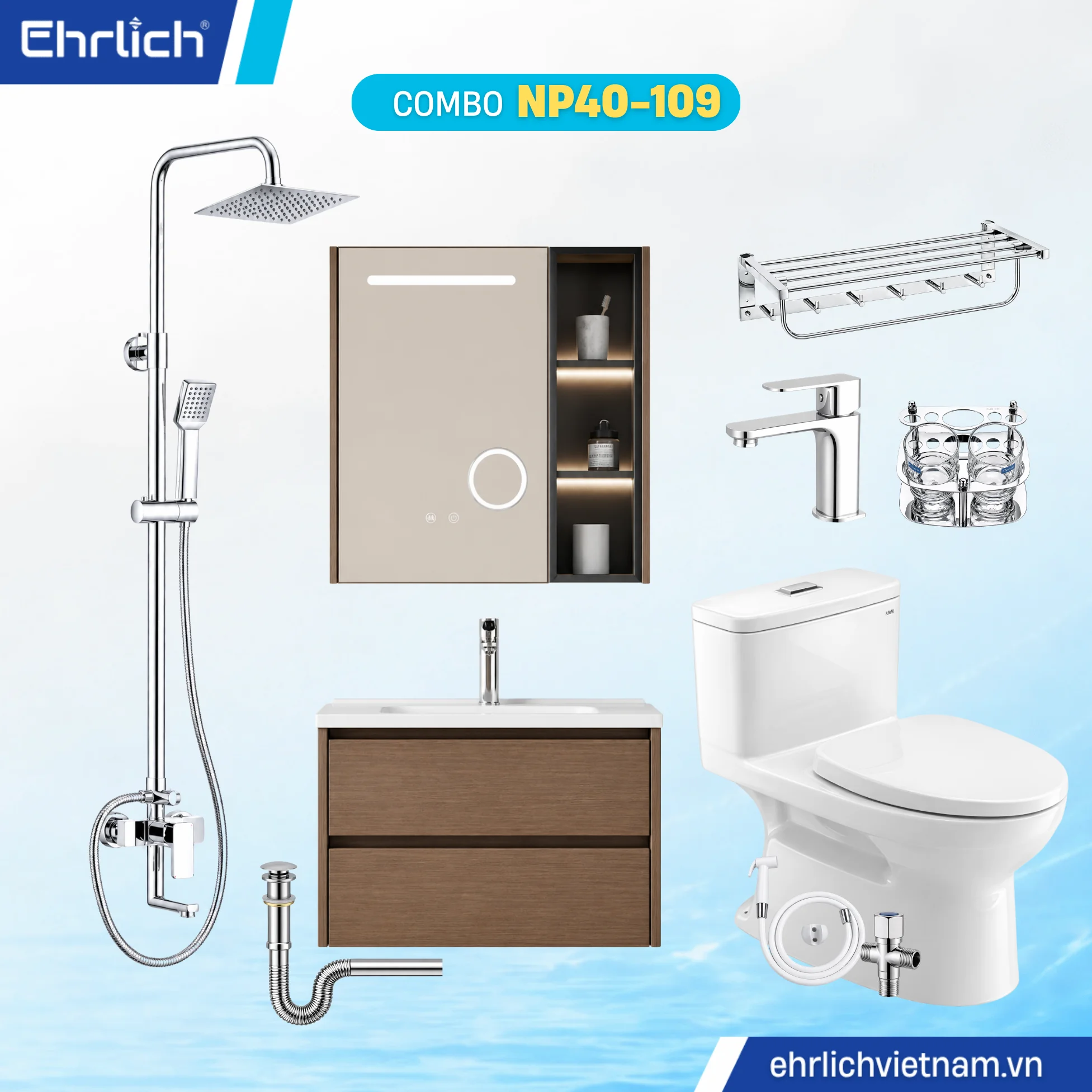 Combo Phòng Tắm EHR-NP40-109