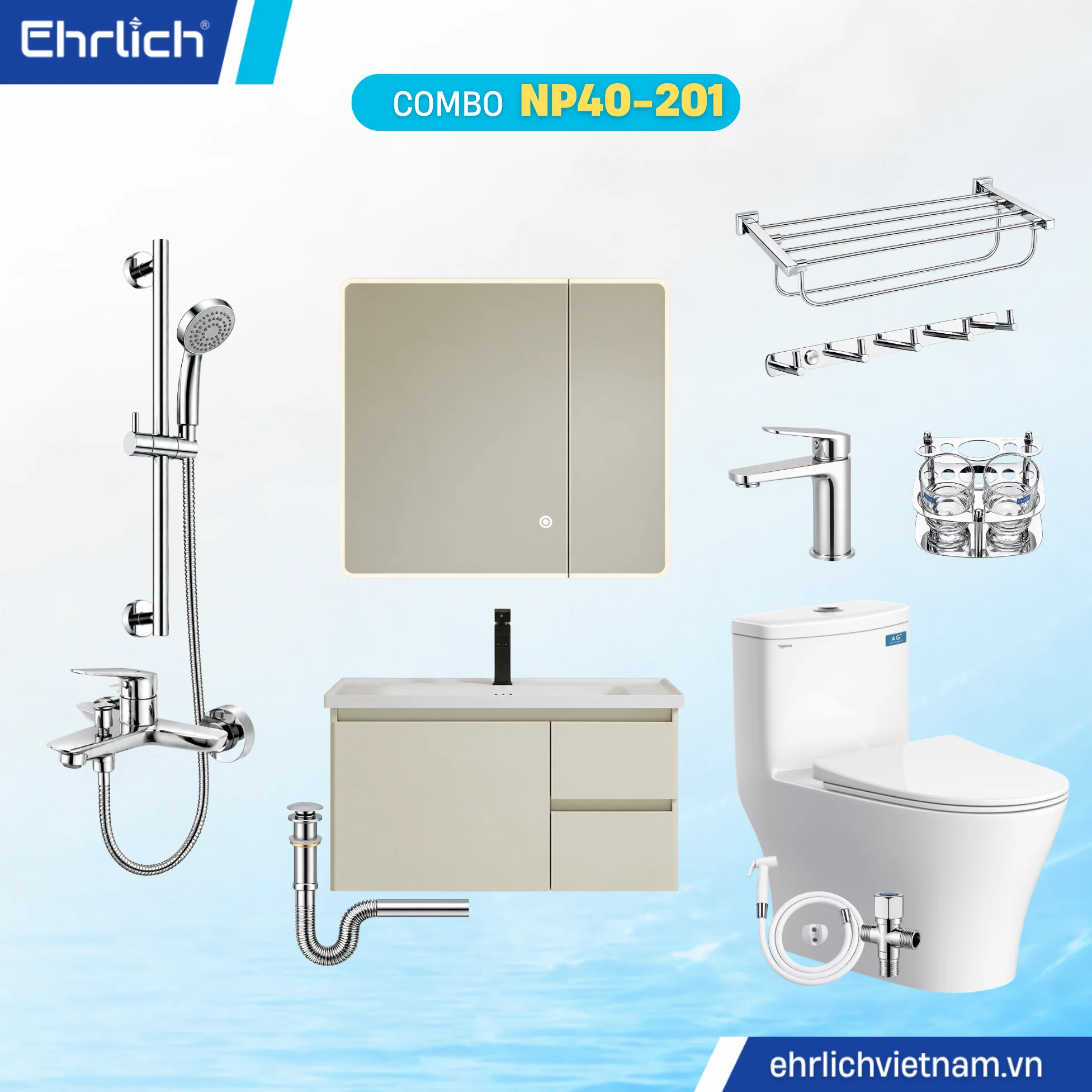 Combo Phòng Tắm EHR-NP40-201