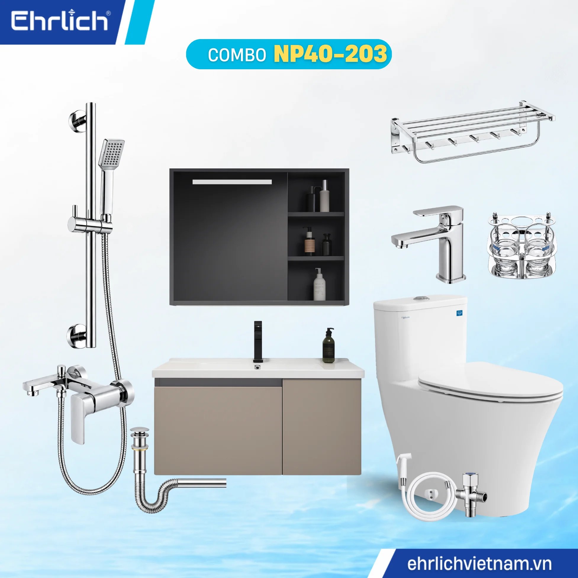 Combo Phòng Tắm EHR-NP40-203