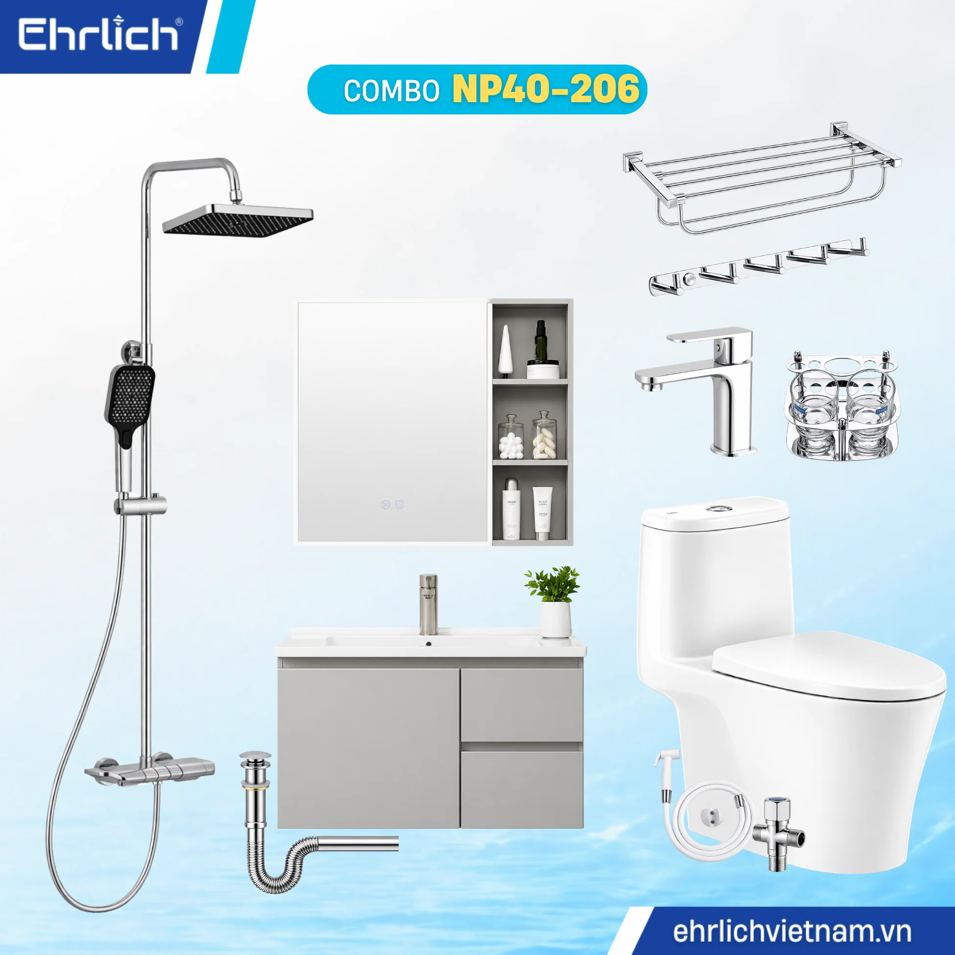 Combo Phòng Tắm EHR-NP40-206